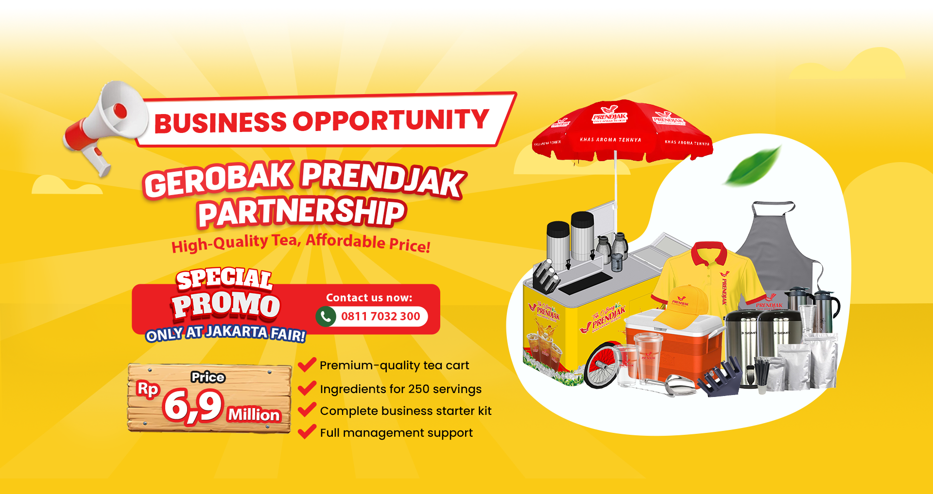 Hal Mitra Gerobak Prendjak (PRJ) ENG Investasi harga bergabung menjadi mitra prendjak teh